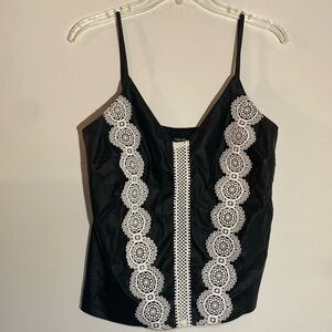 Lanca perfume faux leather top S